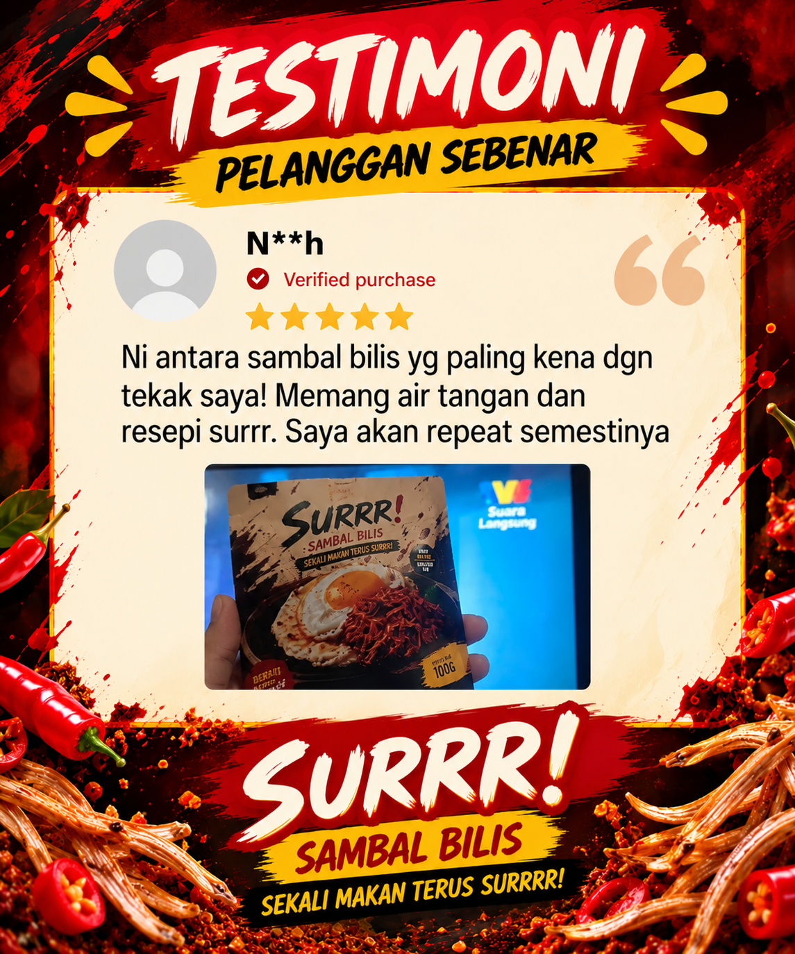 Testimoni pelanggan SURRR 5