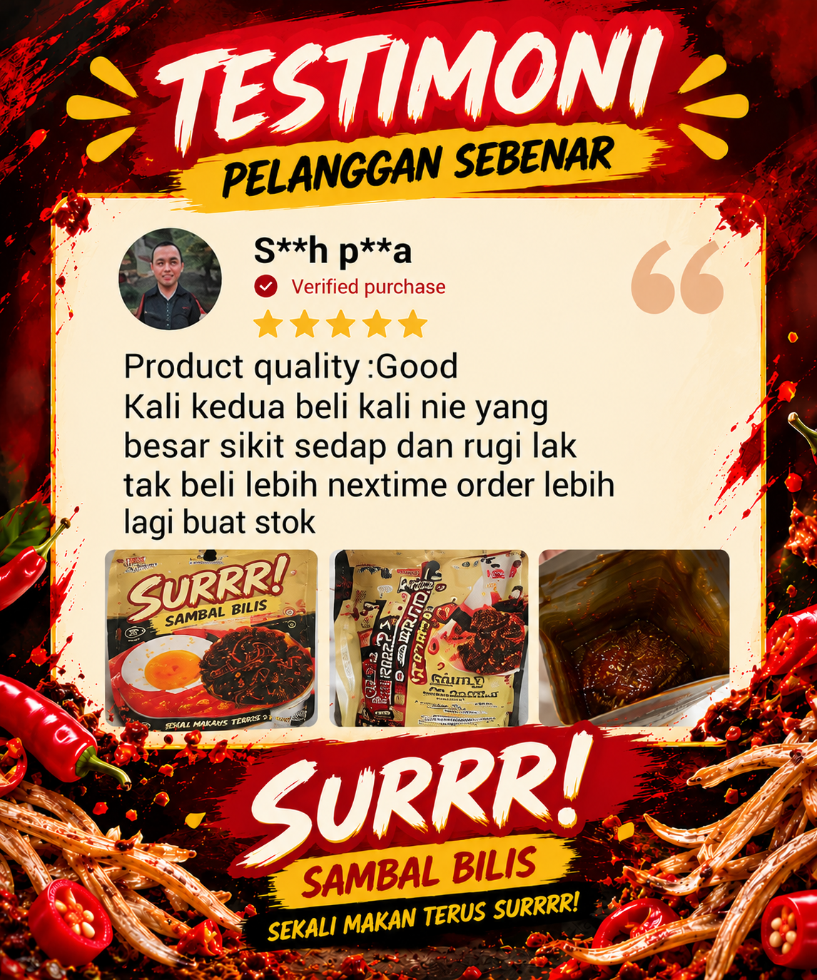 Testimoni pelanggan SURRR 4