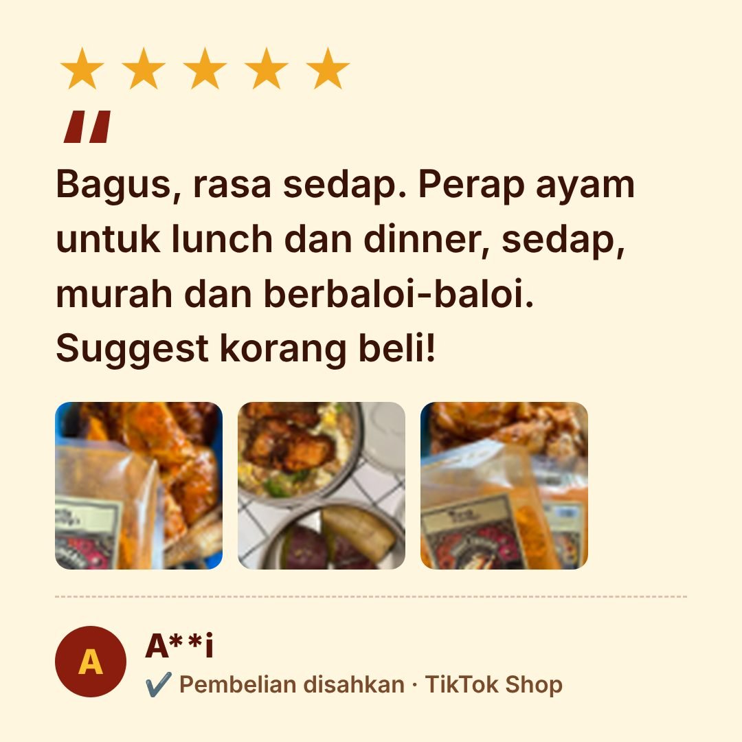 Ulasan pelanggan 5 bintang – TikTok Shop