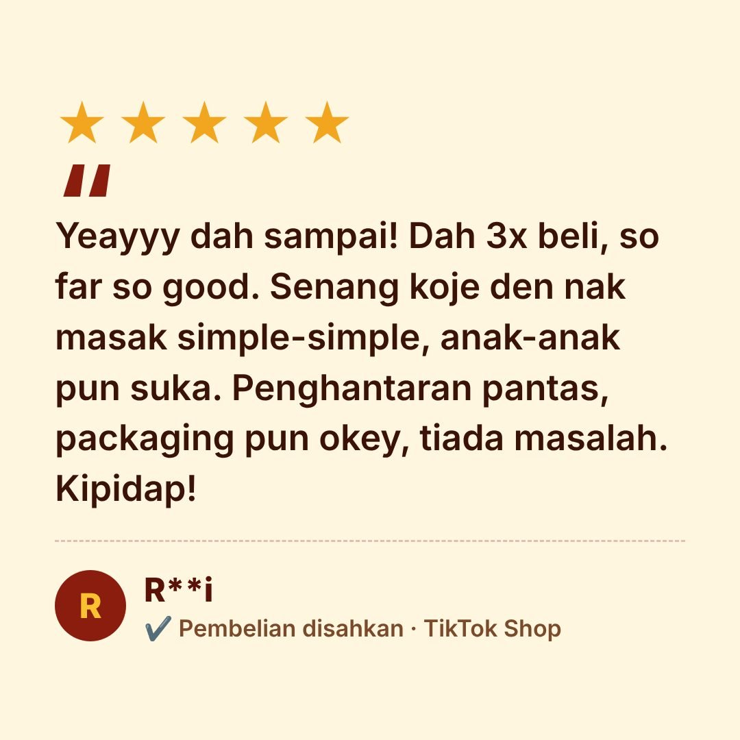 Ulasan pelanggan 5 bintang – TikTok Shop