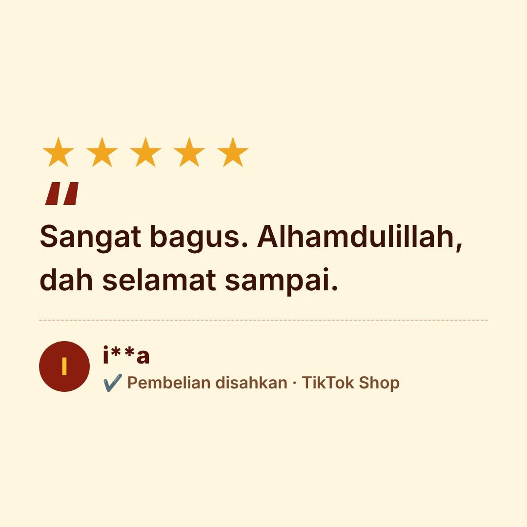 Ulasan pelanggan 5 bintang – TikTok Shop